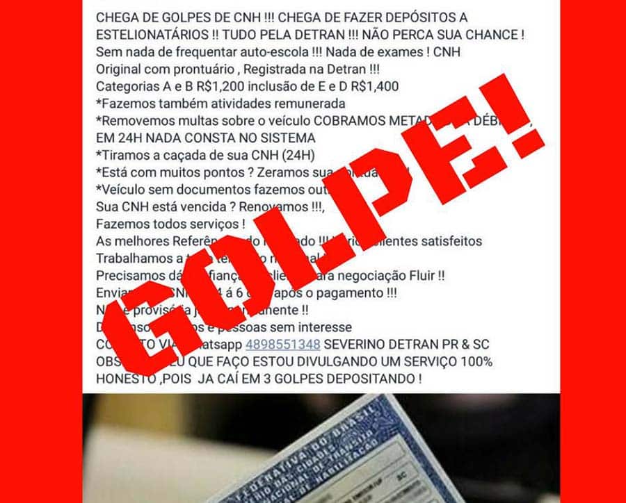 Golpes nas redes sociais
