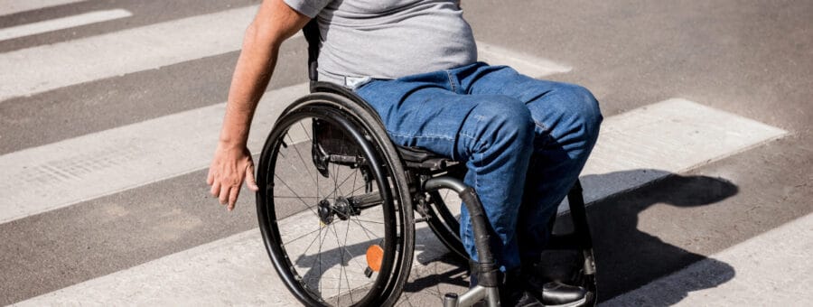 segurança de pedestres com deficiência