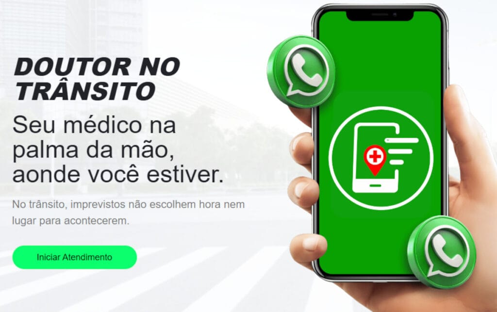 Doutor no Trânsito: tecnologia leva o SUS para o WhatsApp e promete salvar vidas nas estradas