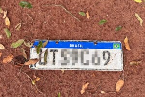 placa do carro