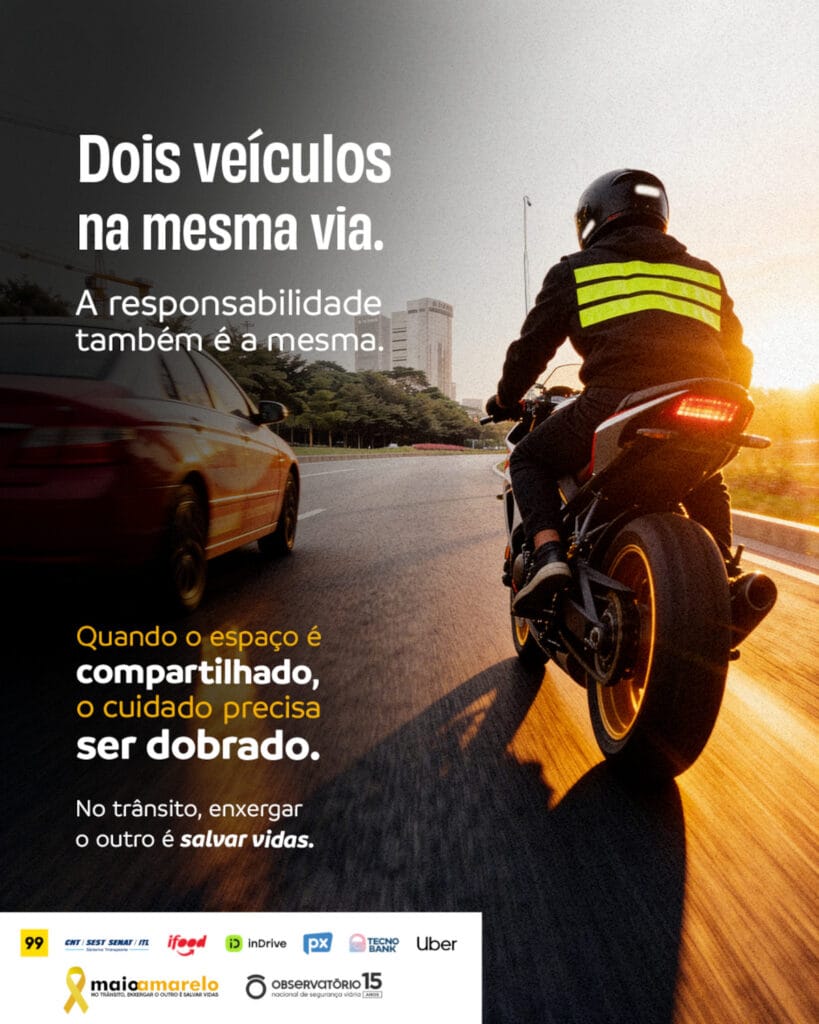 Maio Amarelo 2026 moto