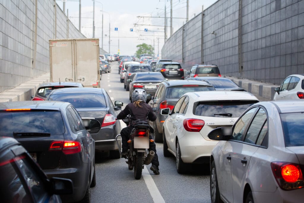 corredor de moto