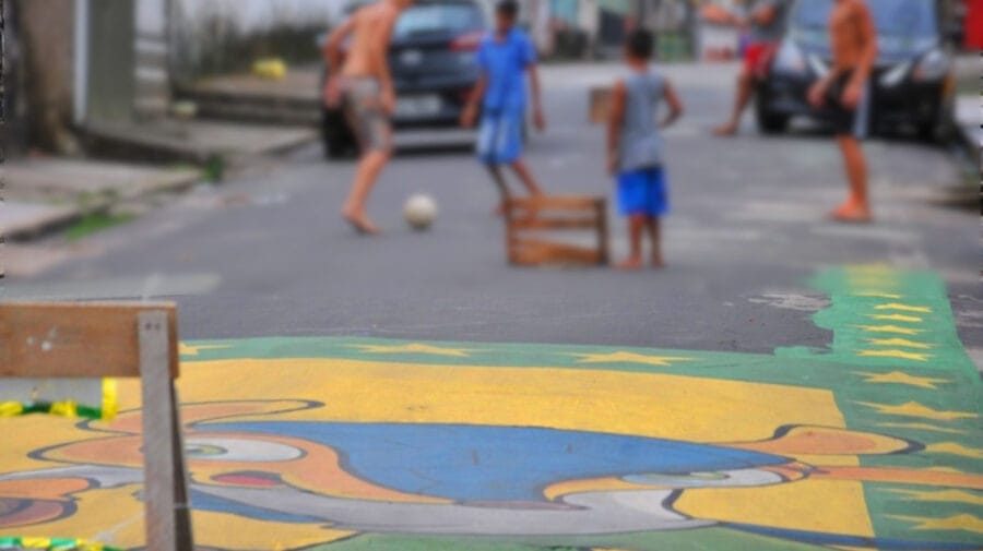 Pintar rua Copa