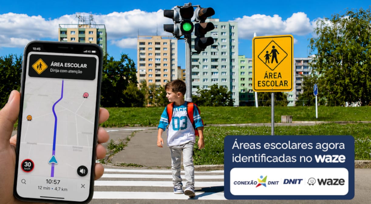 Segurança viária: DNIT integra alertas do Waze para proteger zonas escolares em rodovias federais