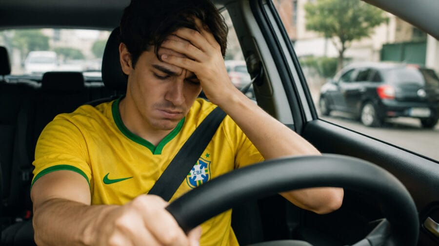 frustração no trânsito