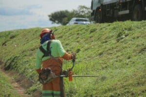 fumaça na pista