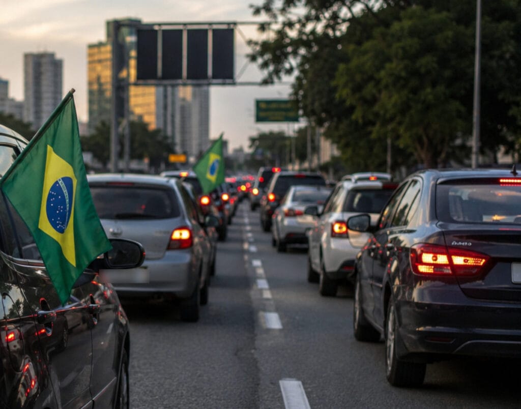 Brasil entra em campo e o trânsito também: como torcer sem colocar vidas em risco