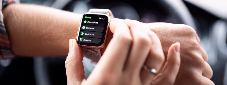 smartwatch ao volante
