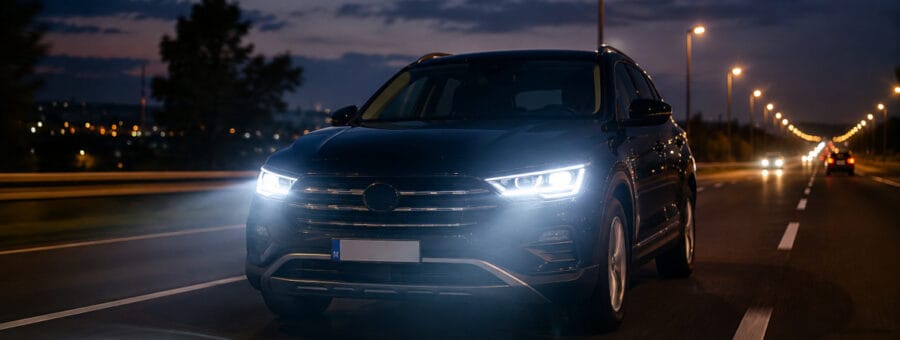 faróis LED