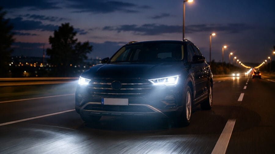 faróis LED