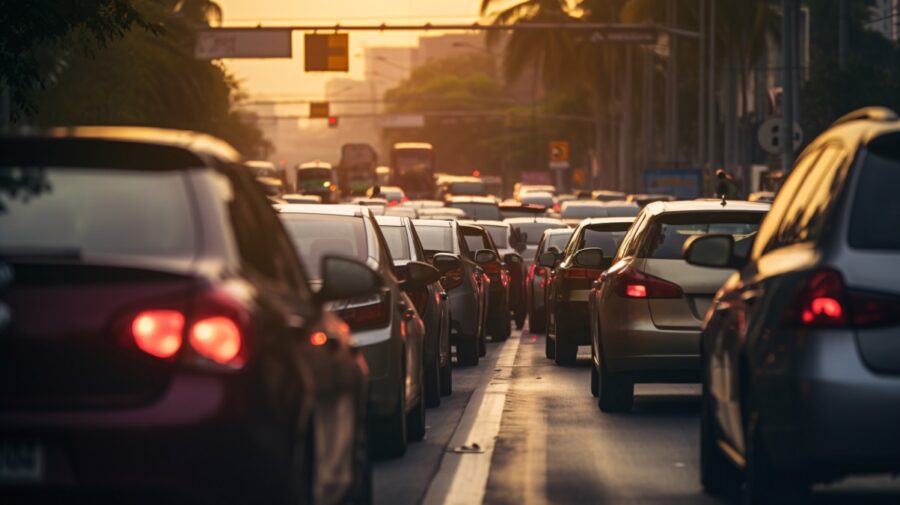 atenção ao volante