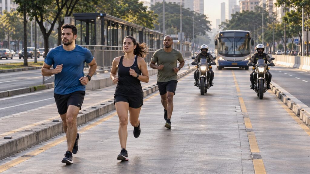 Acidente fatal acende alerta para risco de correr em canaletas de ônibus