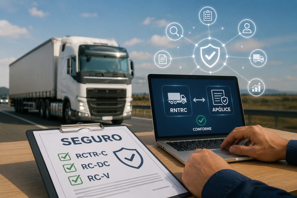 ANTT intensifica fiscalização eletrônica de seguros obrigatórios no transporte de cargas