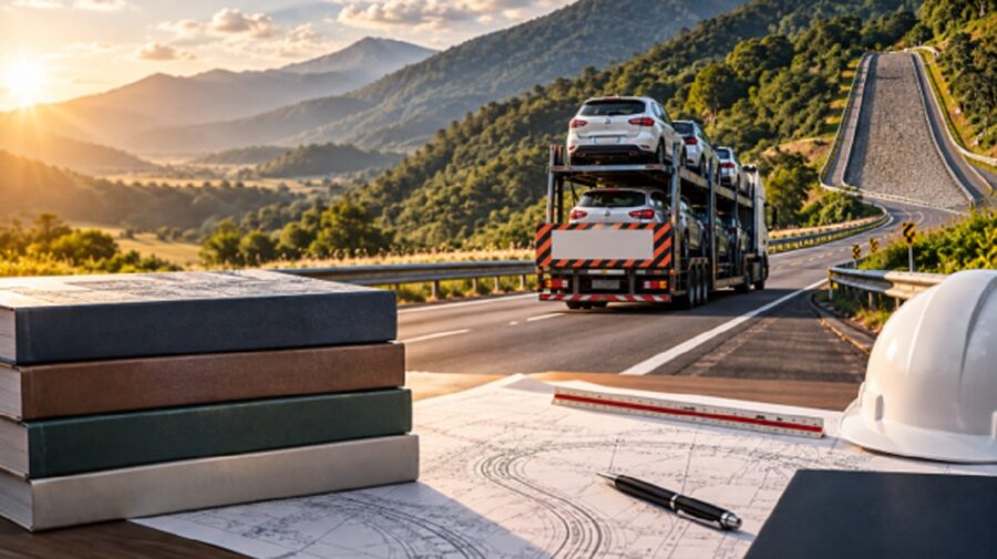 traçado de rodovias