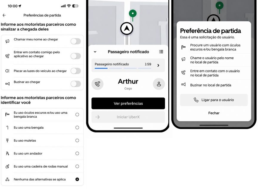 orientações uber